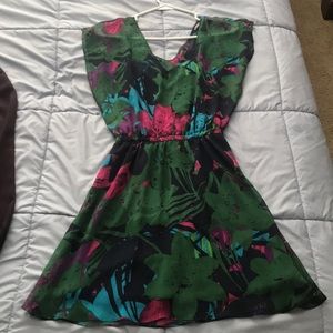 Floral express knee length dress